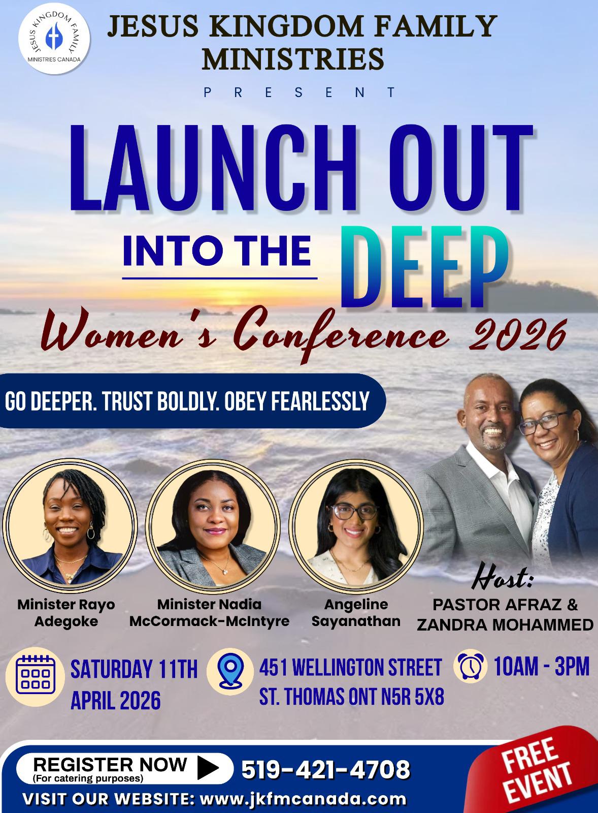 Women’s Conference 2026: Launch Out Into The Deep